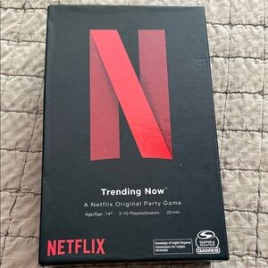 Netflix Trending Now Party Game - Red and Black